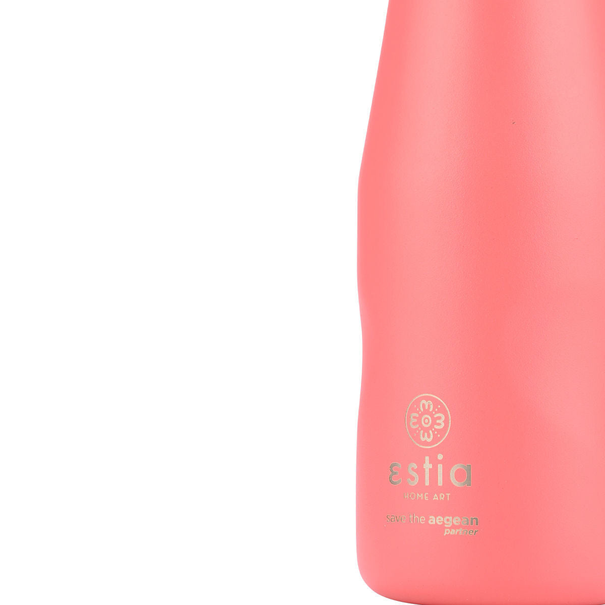 ESTIA ΘΕΡΜΟΣ TRAVEL FLASK SAVE THE AEGEAN 350ml FUSION CORAL