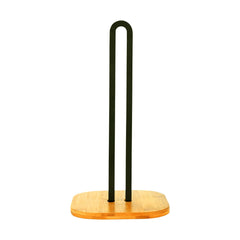 ESTIA BAMBOO ESSENTIALS METAL KITCHEN ROLL HOLDER 16x16x31.3cm