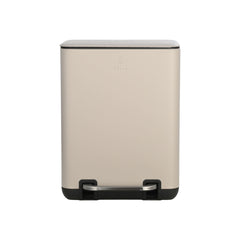 ESTIA ΧΑΡΤΟΔΟΧΕΙΟ ΜΠΑΝΙΟΥ CUBIC SOFT CLOSE 6lt TAUPE