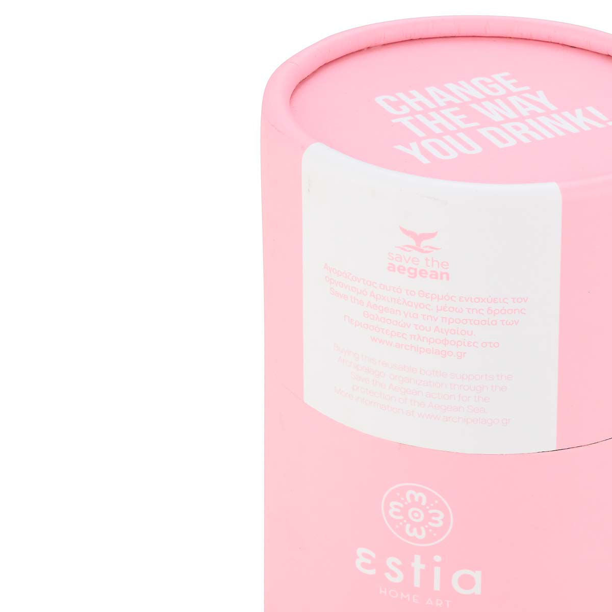 ESTIA ΘΕΡΜΟΣ TRAVEL CUP SAVE THE AEGEAN 300ml BLOSSOM ROSE