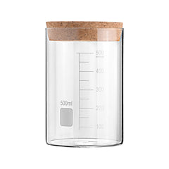 ESTIA ΔΟΧΕΙΟ ΑΠΟΘΗΚΕΥΣΗΣ ΓΥΑΛΙΝΟ 500ml ΜΕ ΚΑΠΑΚΙ ΦΕΛΛΟΥ