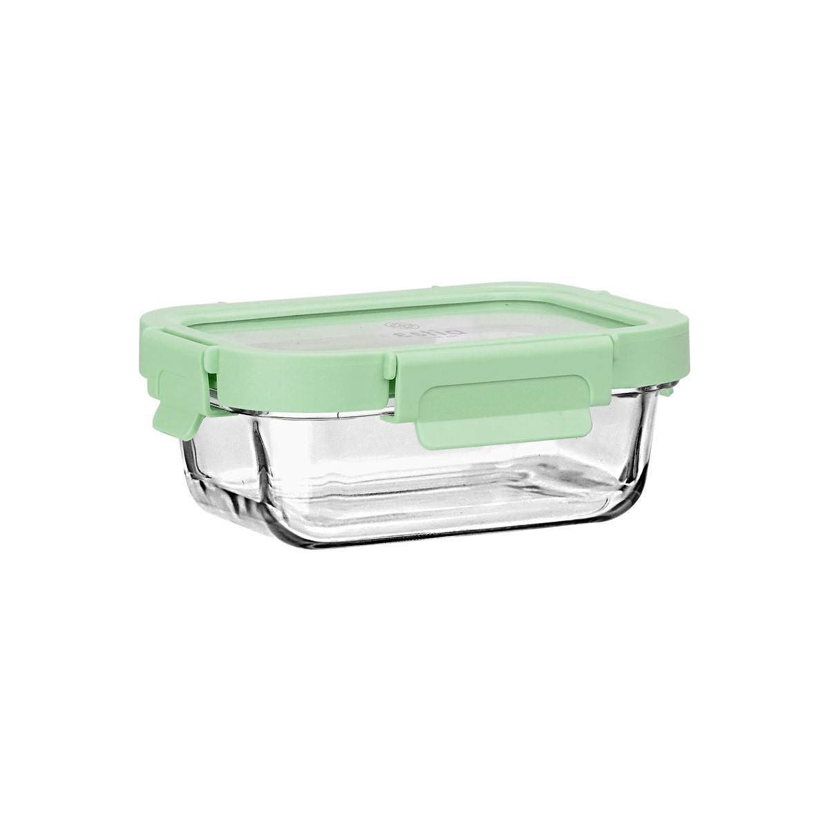 ESTIA ΦΑΓΗΤΟΔΟΧΕΙΟ CLICK&SEAL ΓΥΑΛΙΝΟ 370ml 16.3x12.3x6.2cm ΜΕ ΚΑΠΑΚΙ ΠΛΑΣΤΙΚΟ MINT