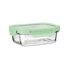 ESTIA ΦΑΓΗΤΟΔΟΧΕΙΟ CLICK&SEAL ΓΥΑΛΙΝΟ 640ml 18.9x14.5x6.7 ΜΕ ΚΑΠΑΚΙ ΠΛΑΣΤΙΚΟ MINT