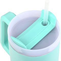 ESTIA ΘΕΡΜΟΣ STRAW TUMBLER XL SAVE THE AEGEAN 900ml BERMUDA GREEN