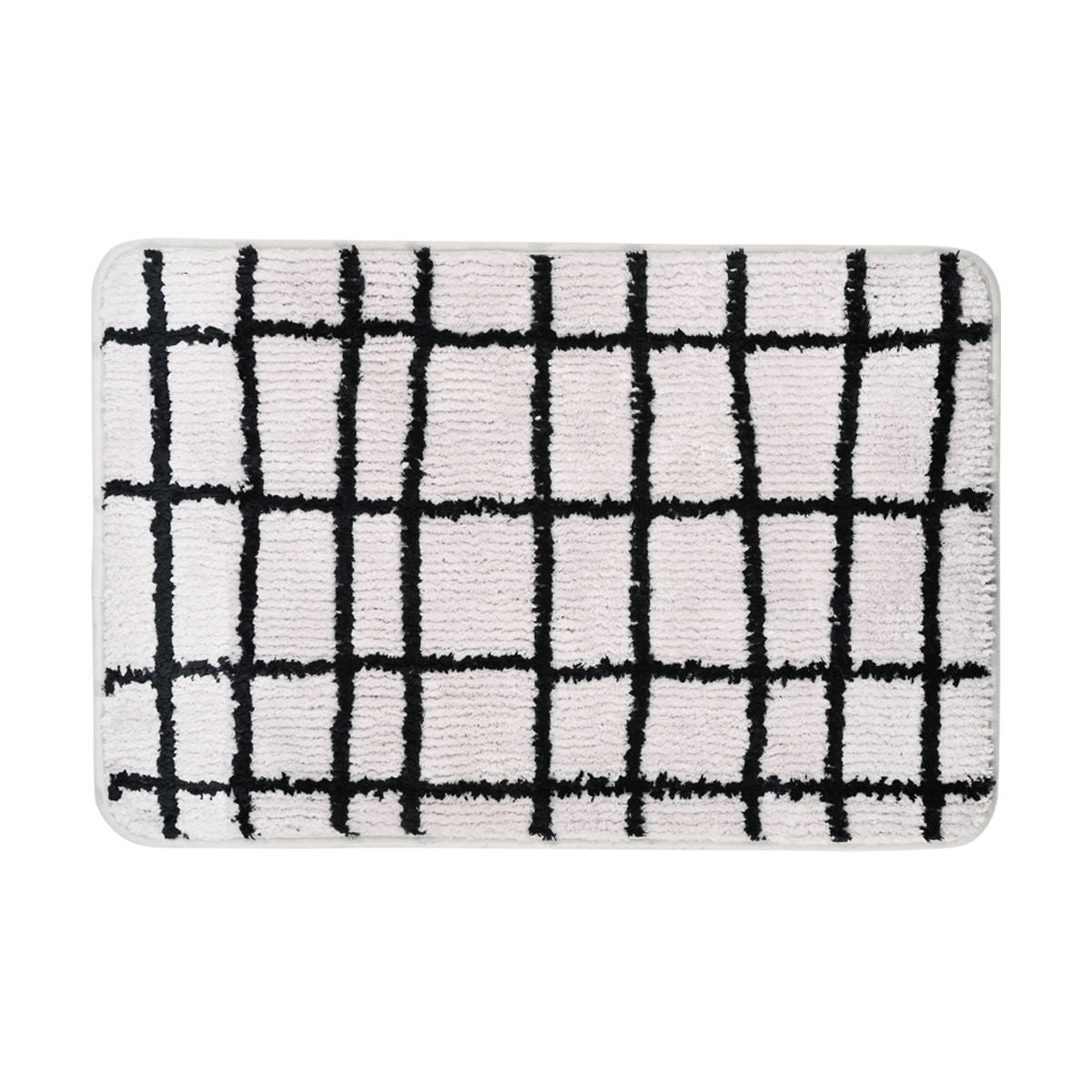 ESTIA ΤΑΠΕΤΟ ΜΠΑΝΙΟΥ CAGE 40x60cm 100% ΜΙΚΡΟΪΝΕΣ ΓΚΡΙ-ΜΑΥΡΟ