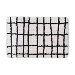ESTIA ΤΑΠΕΤΟ ΜΠΑΝΙΟΥ CAGE 40x60cm 100% ΜΙΚΡΟΪΝΕΣ ΓΚΡΙ-ΜΑΥΡΟ