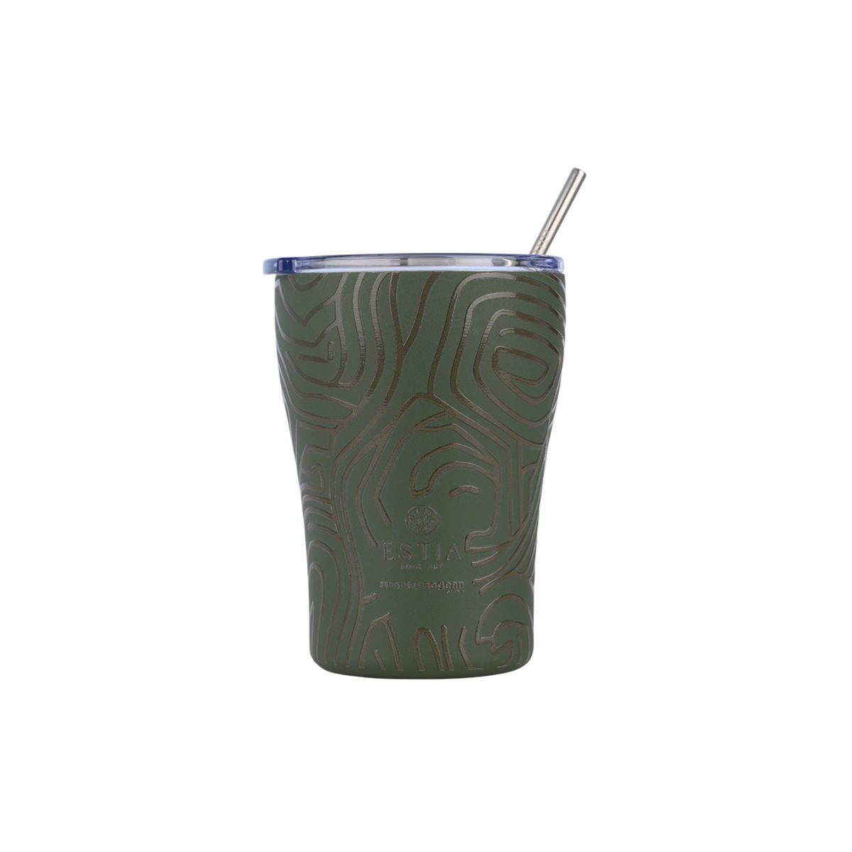 ESTIA ΘΕΡΜΟΣ COFFEE MUG SAVE THE AEGEAN 350ml OLIVE FLOW