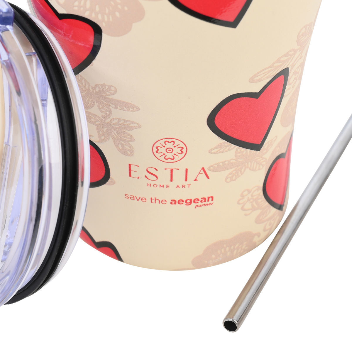 ESTIA ΘΕΡΜΟΣ COFFEE MUG SAVE THE AEGEAN 350ml TENDER LACE