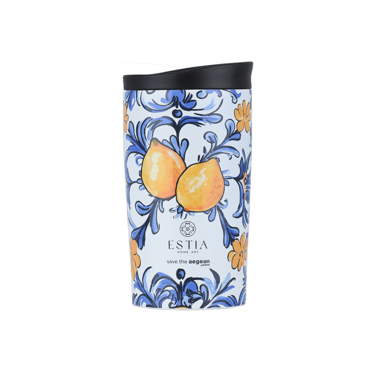 ESTIA ΘΕΡΜΟΣ TRAVEL MUG SAVE THE AEGEAN 350ml AMALFI COAST