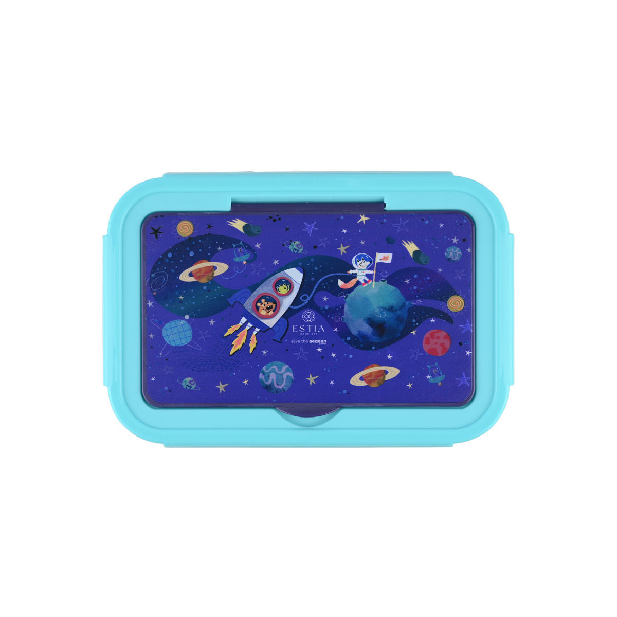 ESTIA ΠΑΙΔΙΚΟ ΦΑΓΗΤΟΔΟΧΕΙΟ SAVE THE AEGEAN 1400ml ΜΕ 3 ΘΗΚΕΣ SOLAR JUMP
