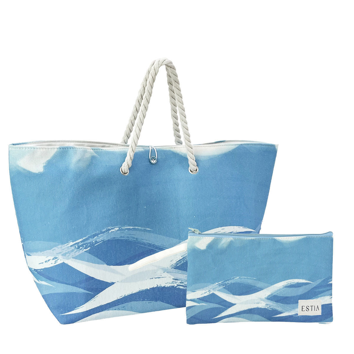 ESTIA ΤΣΑΝΤΑ ΘΑΛΑΣΣΗΣ TRANQUIL TIDES 63x20x36cm ΜΕ ΤΣΑΝΤΑΚΙ