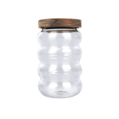 ESTIA ΔΟΧΕΙΟ ΑΠΟΘΗΚΕΥΣΗΣ ALLURE ΓΥΑΛΙΝΟ 700ml 9.5x9.5x15.8cm