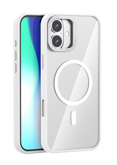 XO K30 Θήκη IPhone 16 Pro Max 6,9" TPU + Ακρυλική με Μαγνήτη Λευκό