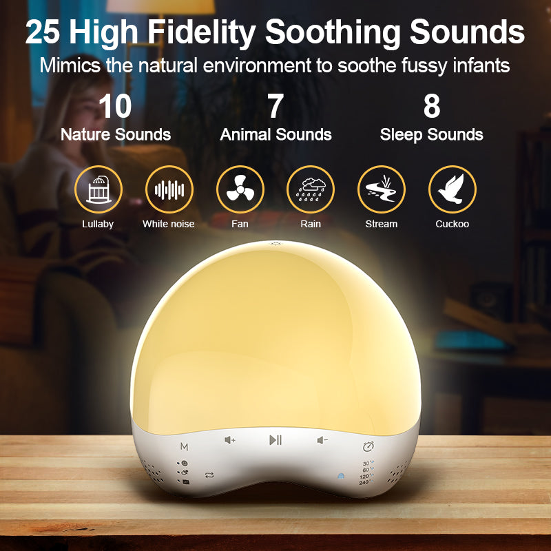 EDUP EH-W05A Alarm Clock with Light and White Noise