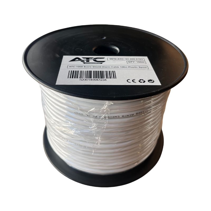 ATC-1008 Στροφείο Καλώδιο Συναγερμού 8x0.22 με Θωράκιση 100m