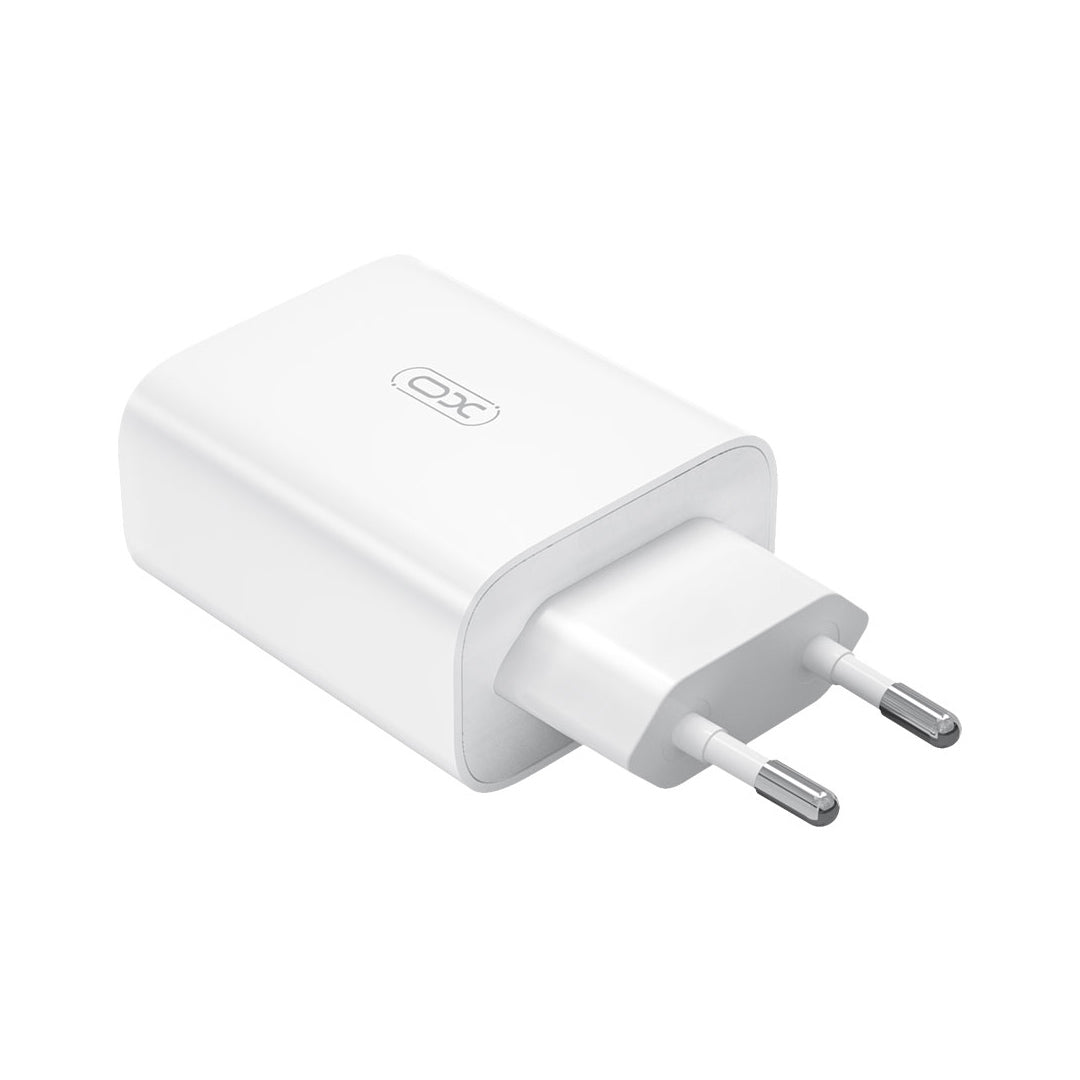 XO L120 (EU) Φορτιστής Ταχείας Φόρτισης με Πολλαπλές Θύρες (USB-C 20W/USB-A 18W)