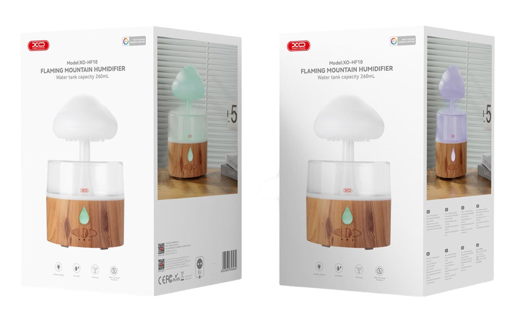 XO HF10 Πολύχρωμος Υγραντήρας Diffuser Σύννεφο Βροχής