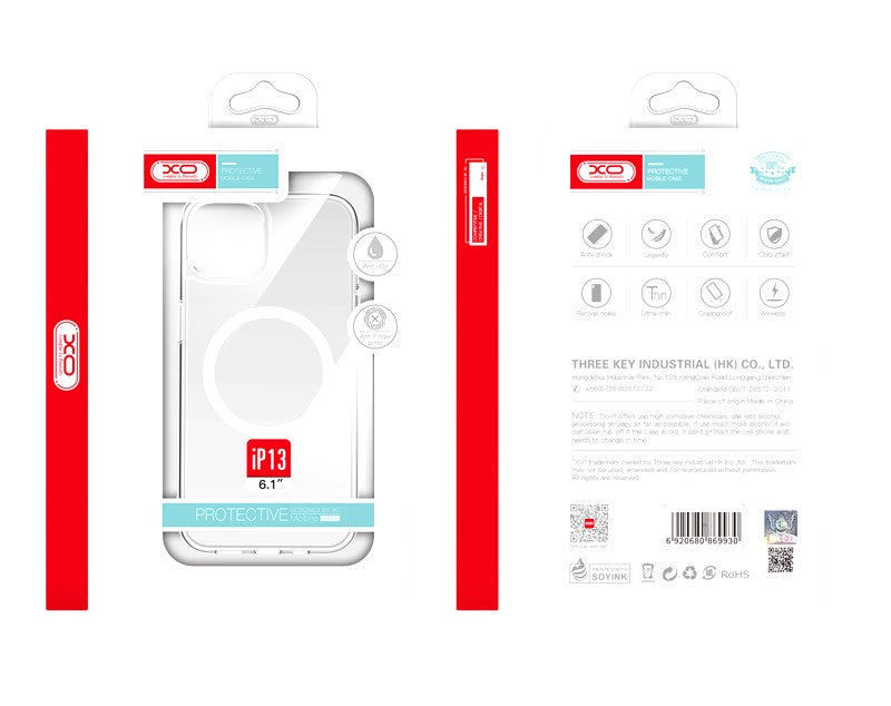 XO K13B Θήκη IPhone 16 6,1" TPU+Ακρυλική με Ενσωματωμένο Μαγνήτη