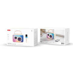 XO F54 Ηχείο Glossy Cool Light K-Song 20W με Μικρόφωνο