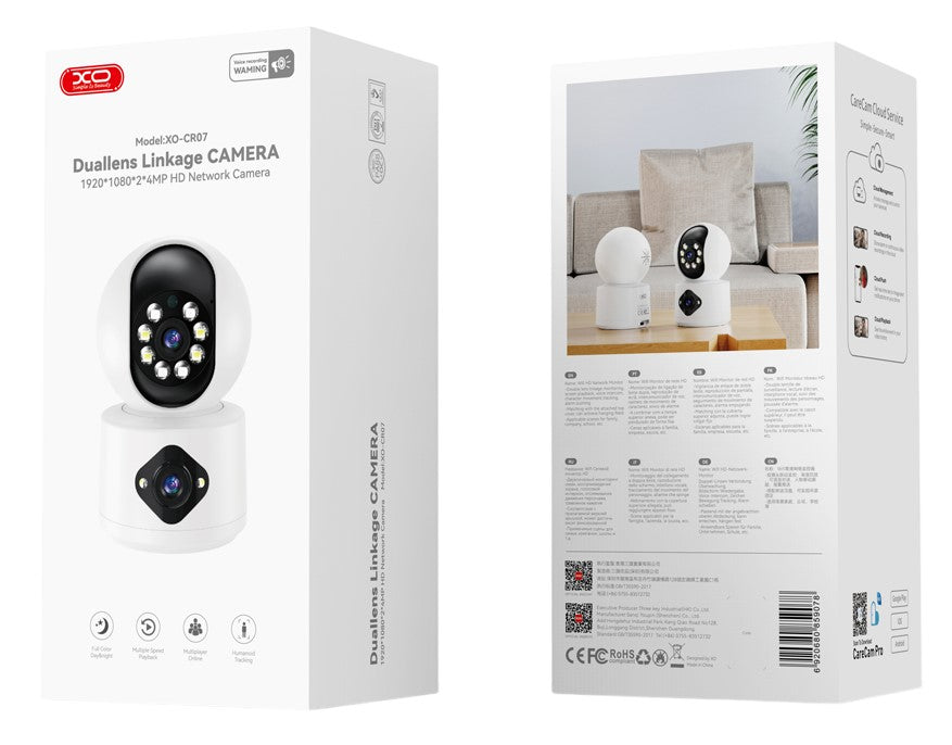 XO CR07 EU Supreme 400W Pixel Διπλή Κάμερα Παρακολούθησης