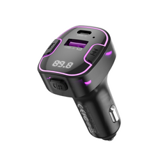 XO BCC12 Smart Φορτιστής Αυτοκινήτου Bluetooth MP3+5V3.1A με Φως