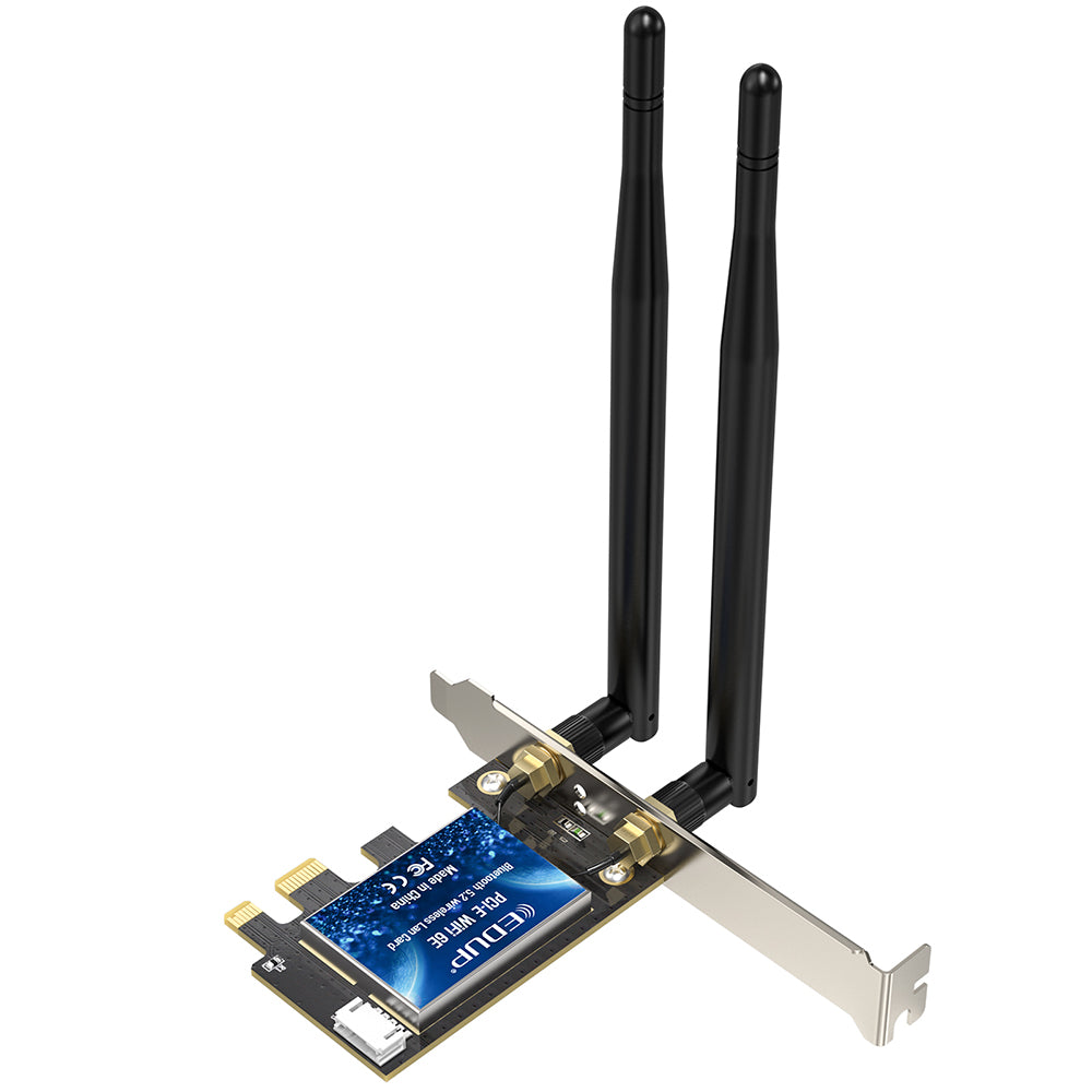 EDUP Network Adapter EP-9651GS WIFI 6EAX5400 + Bluetooth 5.3 PCI-E
