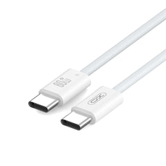 XO NB-Q273 iP15 Καλώδιο φόρτισης Type-C σε Type-C 60W Λευκό