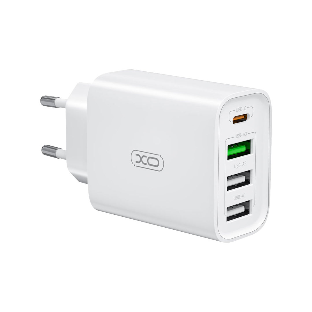 XO L120 (EU) Φορτιστής Ταχείας Φόρτισης με Πολλαπλές Θύρες (USB-C 20W/USB-A 18W)