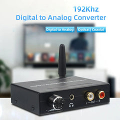 Αντάπτορας Ήχου Ψηφιακός σε Αναλογικός Bluetooth 5.0 192khz/24bit