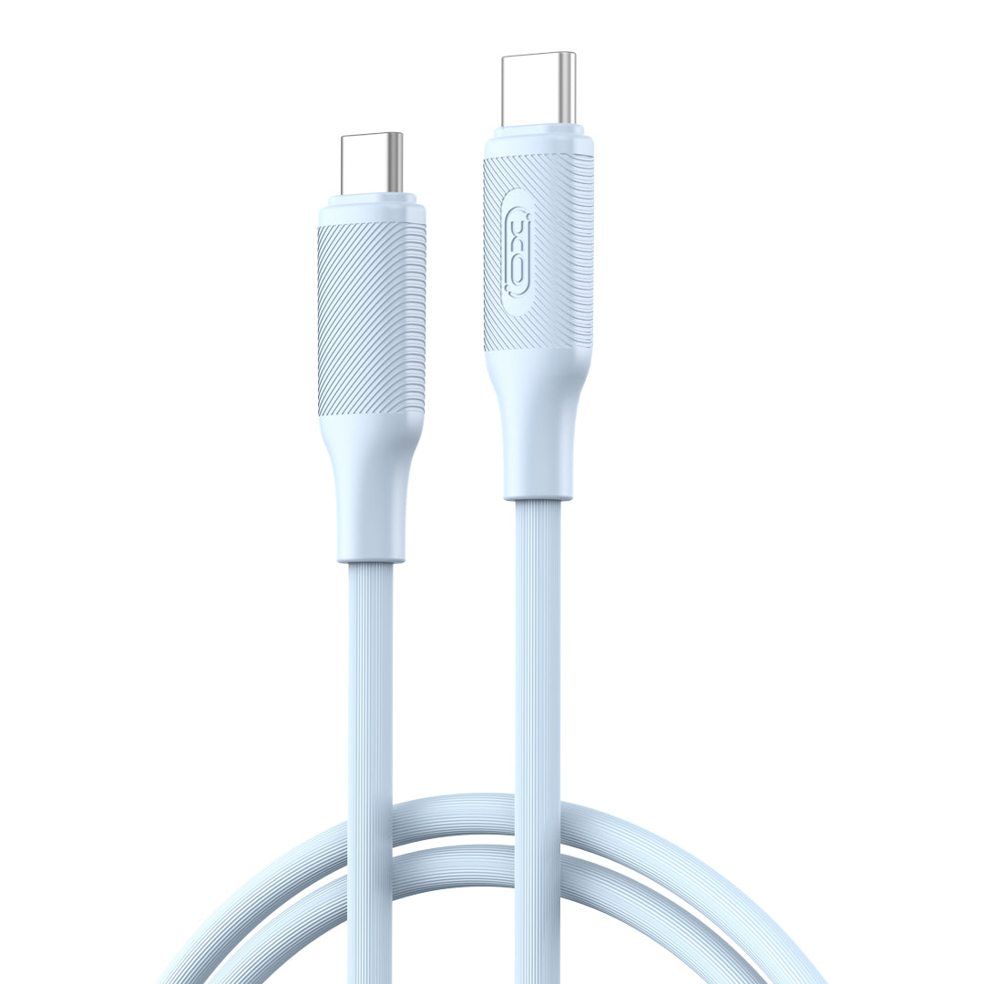 XO NB-Q265B PD 60W Καλώδιο Type-C Σε Type-C Μινιμαλιστικό Μπλε