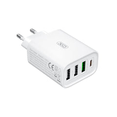 XO L120 (EU) Φορτιστής Ταχείας Φόρτισης με Πολλαπλές Θύρες (USB-C 20W/USB-A 18W)