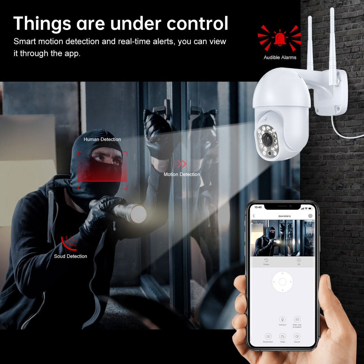 EDUP EH-1536P12 1080P Eyeball Wifi Surveillance Camera Compatible with Tuya