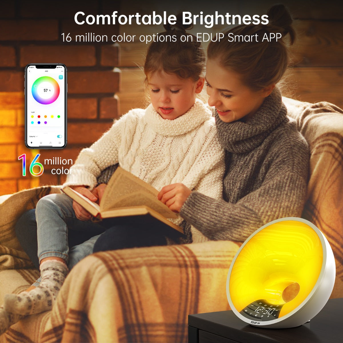 EDUP A90 Alarm Clock with Light