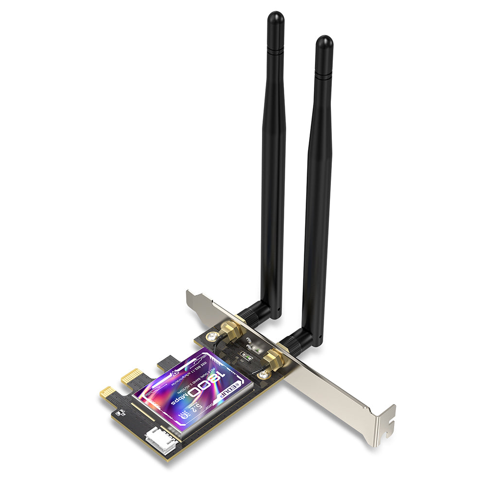 EDUP Network Adapter EP-9658 AX1800 WiFi (574M+1200M)+Bluetooth 5.2 PCI-E
