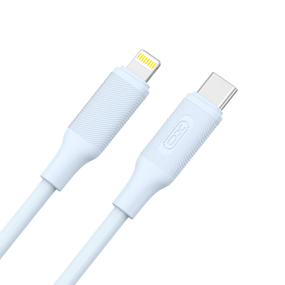 XO NB-Q265A PD 27W Type-C Σε Lightning Μινιμαλιστικό Καλώδιο Μπλε
