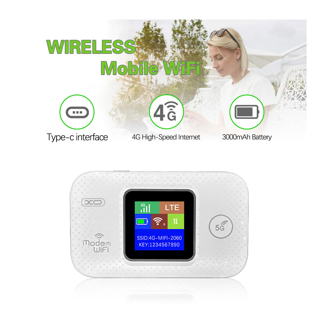 XO TX02 Φορητό WiFi 3000mAh για Ευρωπαϊκά Δίκτυα
