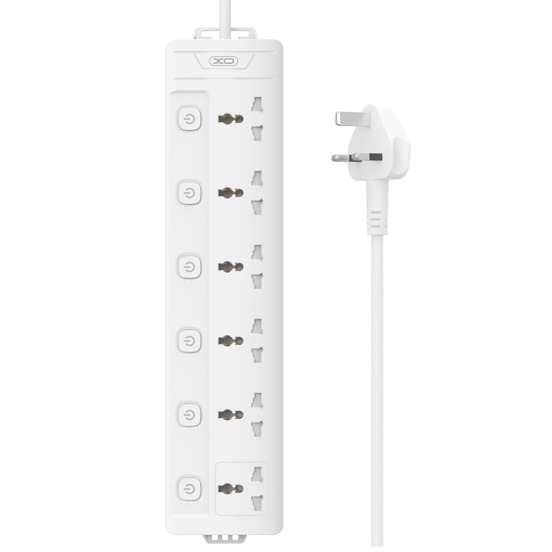 XO WL18 (UK) 6AC Power Strip with Independent Switch