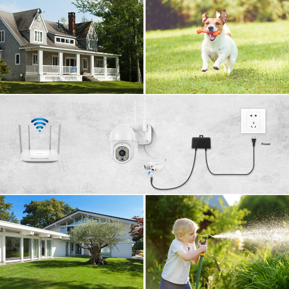 EDUP EH-1536P12 1080P Eyeball Wifi Surveillance Camera Compatible with Tuya