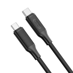 XO NB-Q265B PD 60W Καλώδιο Type-C σε Type-C Μινιμαλιστικό Μαύρο