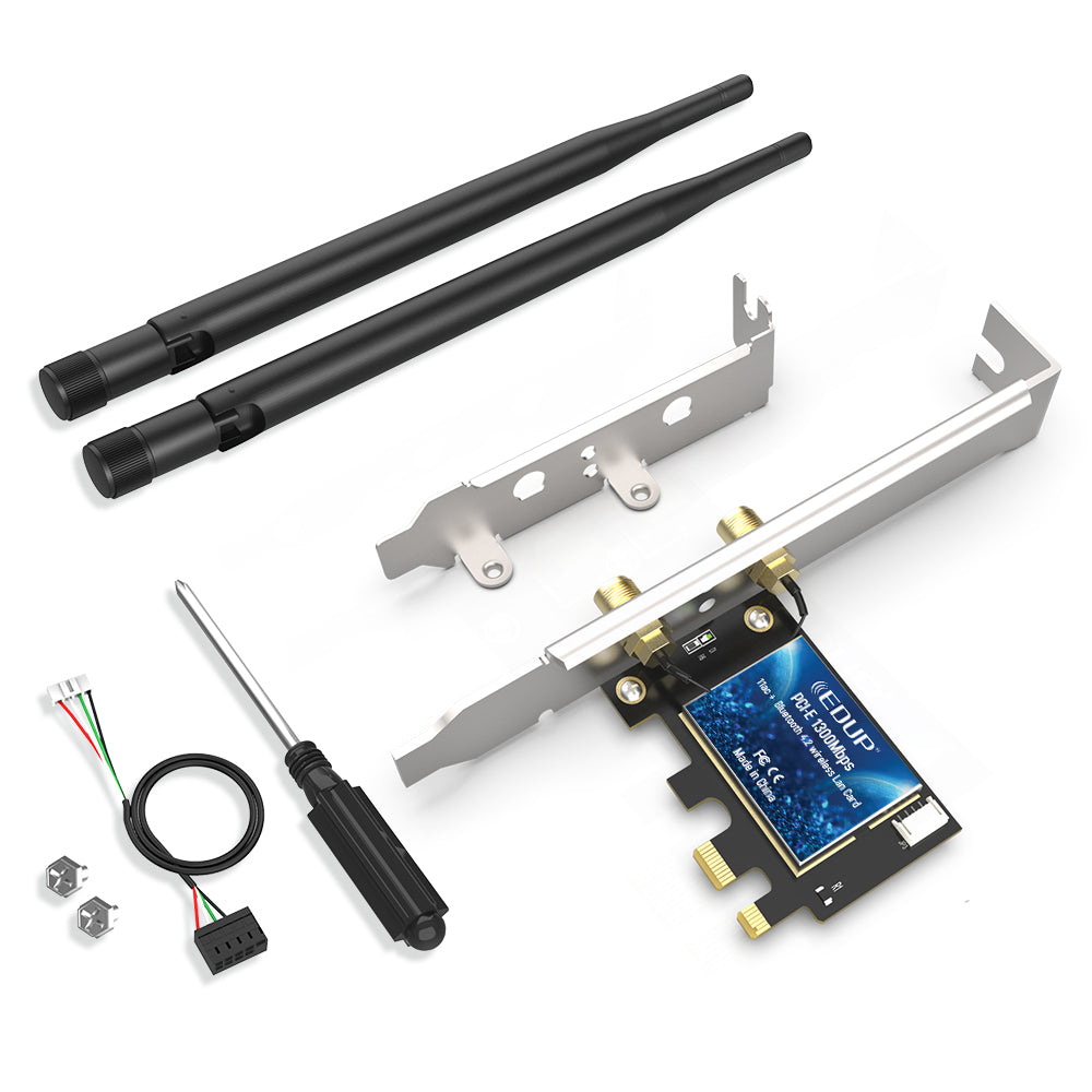 EDUP Κάρτα Δικτύου EP-9632 AC1200 WiFi + Bluetooth 4.2