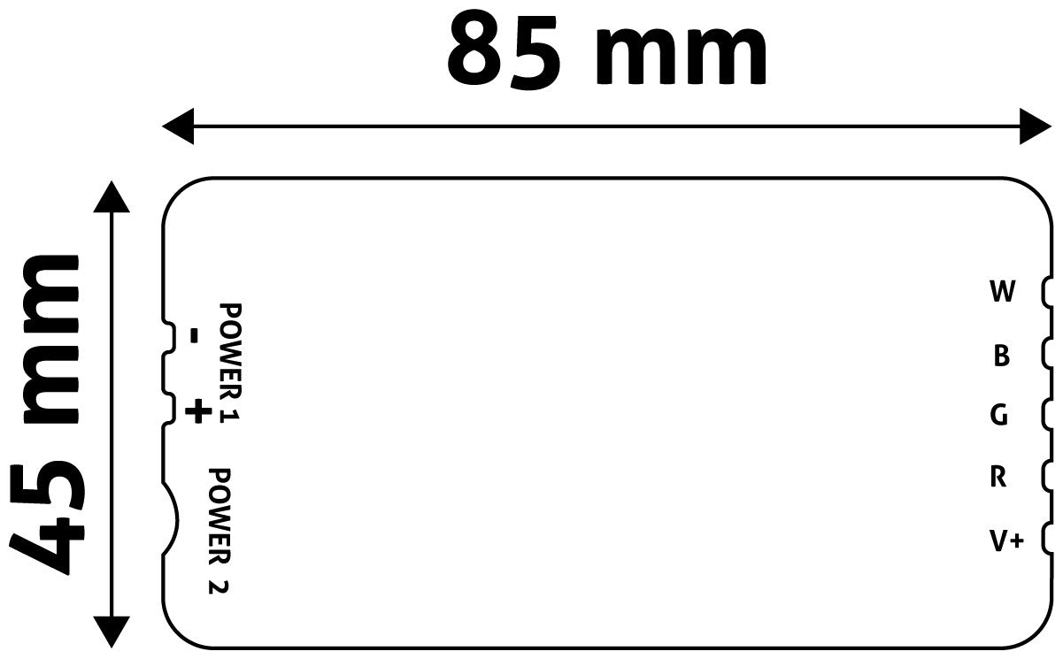 Avide Ελεγκτής για LED Ταινία 12V 288W RGB+W 4 Ζωνών