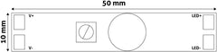 Avide Μίνι Ελεγκτής για LED Ταινία 12V 96W με Κίνηση και Προφίλ Αλουμινίου