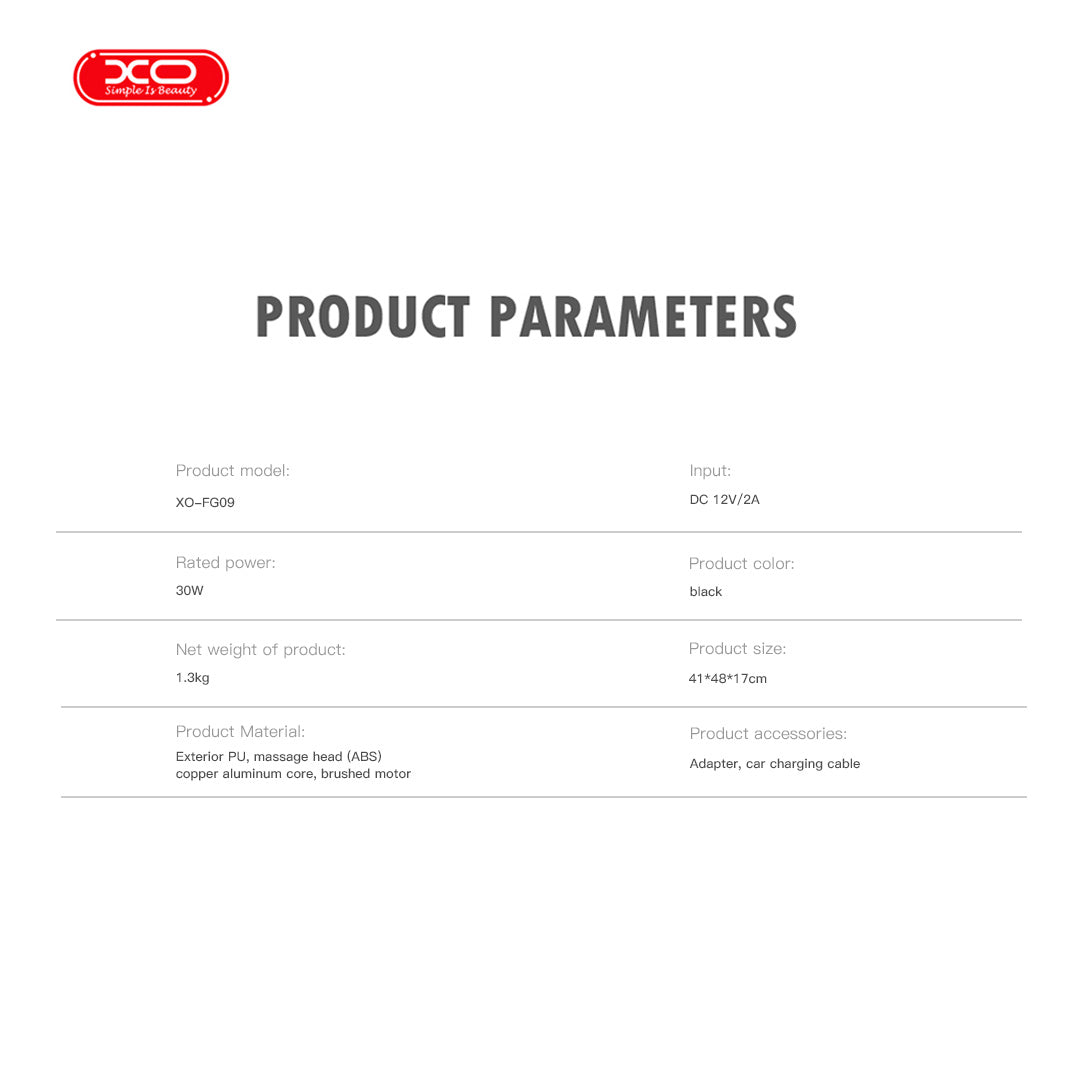 XO FG09 Έξυπνη Συσκευή Μασάζ Λαιμού & Ώμων EU