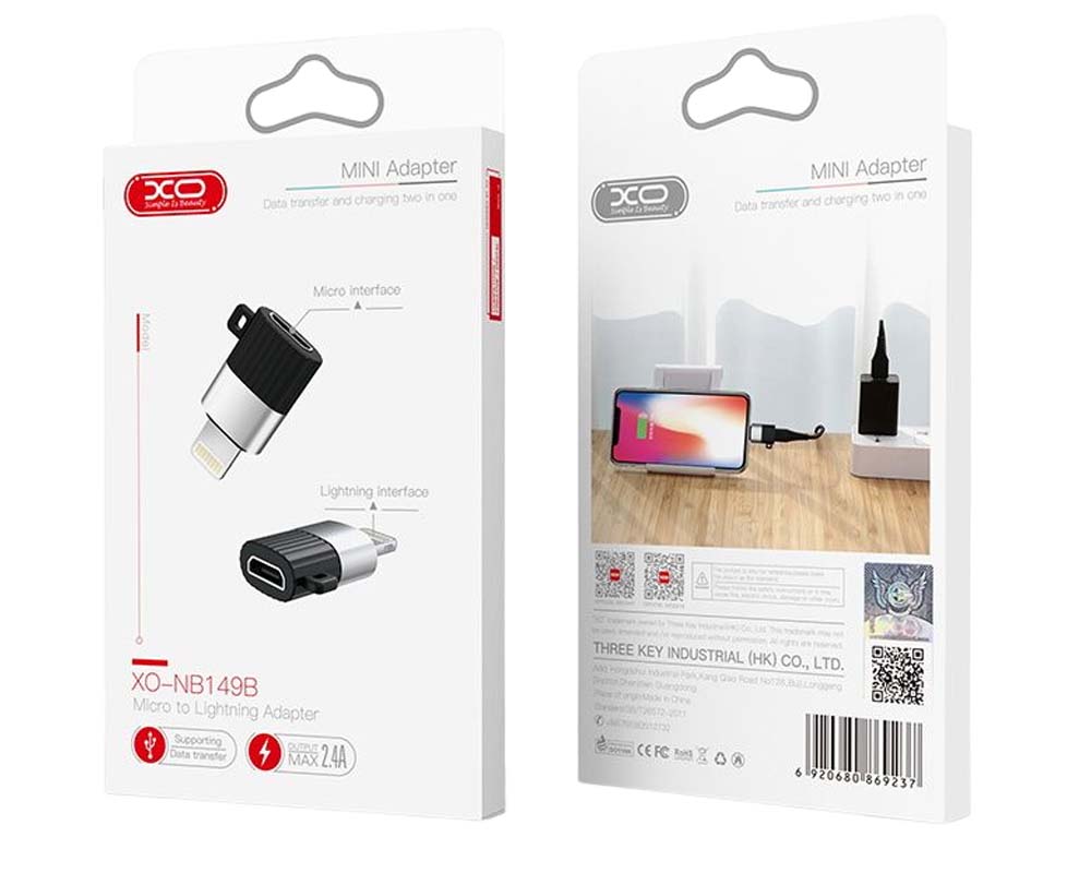 XO NB149-B Micro to Lightning Adapter
