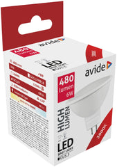 Avide Λάμπα LED Σποτ Αλουμίνιο + Πλαστικό 6W GU5.3 12V 120° Θερμό 3000K