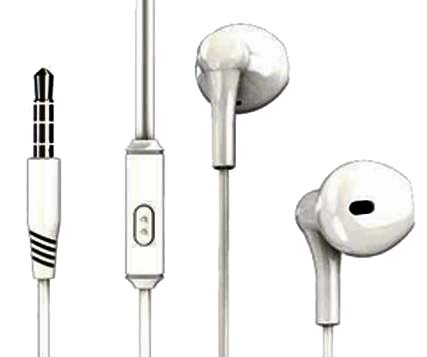 XO EP39 Handsfree Half In-ear Headphones 1.15m White