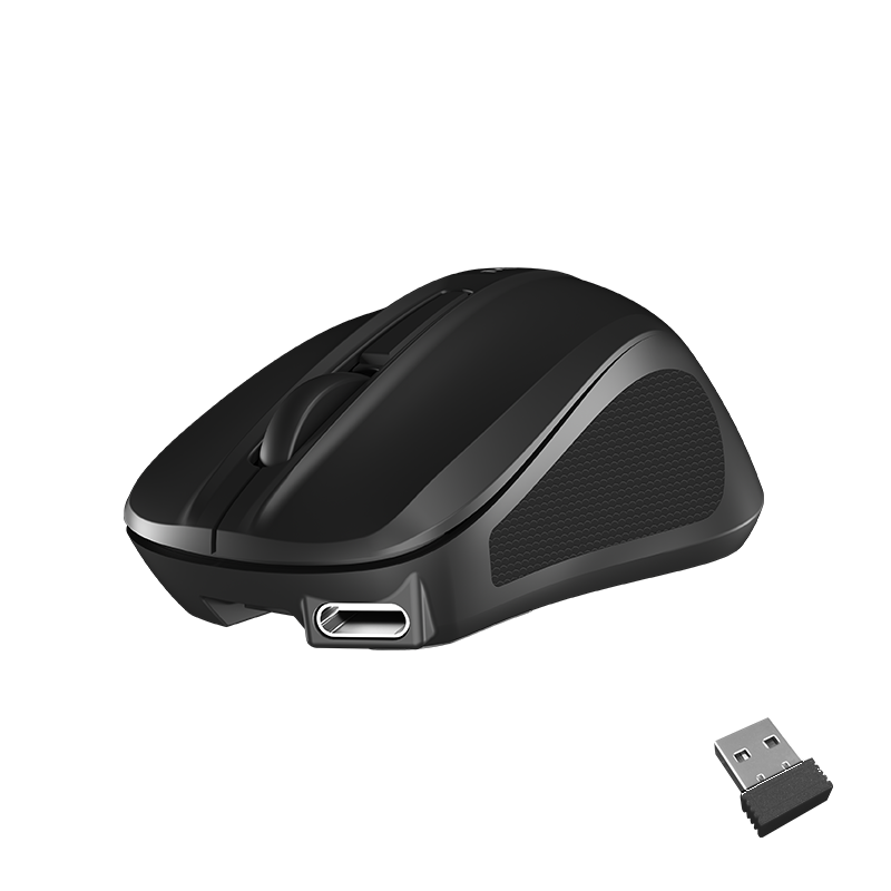 Meetion MT-MINIGO Αθόρυβο Mini 2.4G Ασύρματο Optical Ποντίκι Μαύρο