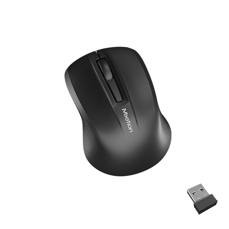 Meetion MT-MINIGO Αθόρυβο Mini 2.4G Ασύρματο Optical Ποντίκι Μαύρο