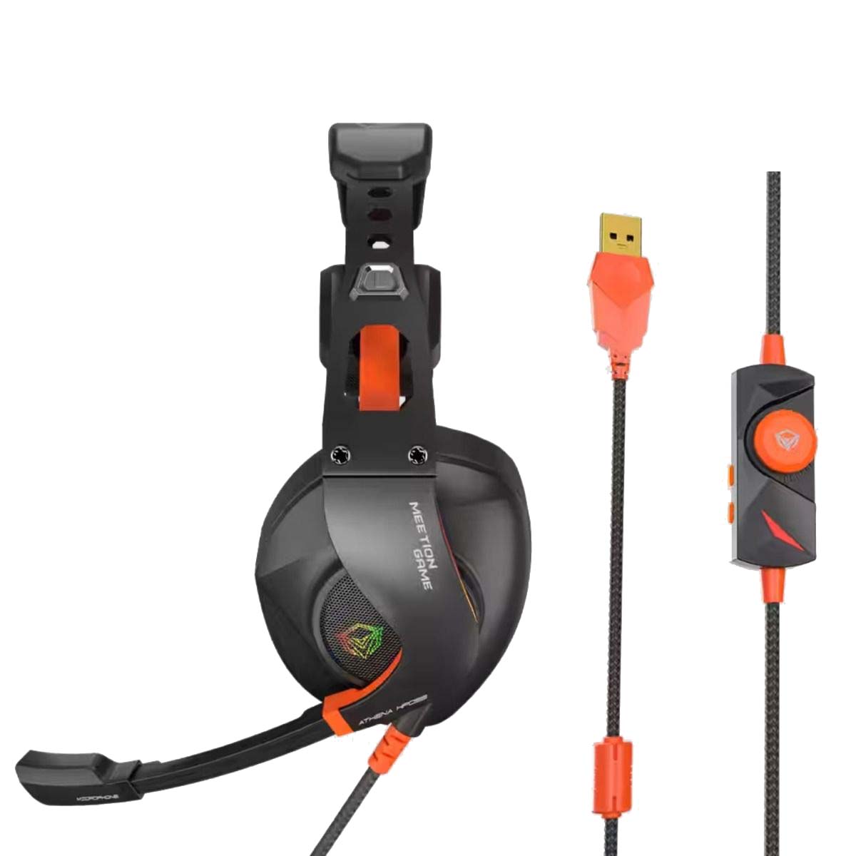 Meetion Ακουστικά Gaming MT-HP099 RGB Backlit Μαύρα