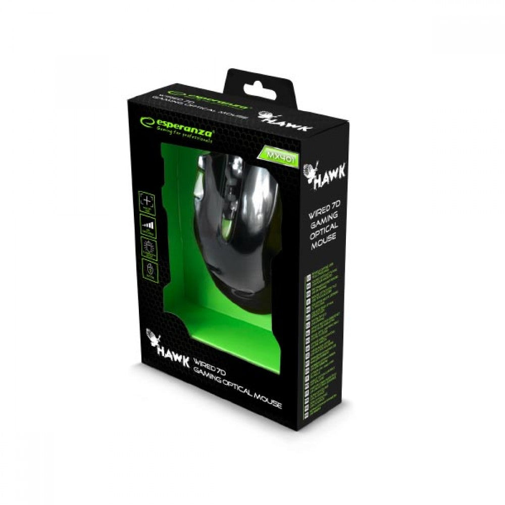 Esperanza Ενσύρματο Ποντίκι Gaming Hawk EGM401KG